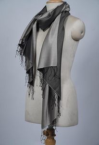 Châle Réversible en Cachemire et Soie Premium pour Femme – Étole Douce Bicolore de Luxe, Élégante et Tendance pour Soirées et Mariages - Product Image 6