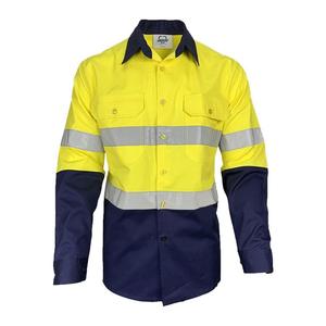 Camiseta y Polo de Seguridad Reflectantes de Alta Visibilidad para Hombre, ANSI Clase 2, con Luz LED Intermitente, Manga Larga, Ropa de Trabajo para Construcción/Ingeniería - Product Image 1