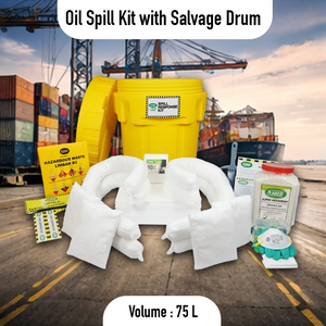 75L Oil Spill Kit Oil Absorbent Kit Includes Pads Socks Pillow for Fuel Diesel Oil Spill Emergency Response Industrial Safety - Product Image 2