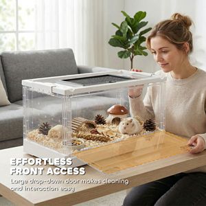 Gabbia Impilabile per Criceti Nani, Gerbilli e Topi di Gebril con Porta Frontale e Ventilazione - Product Image 3