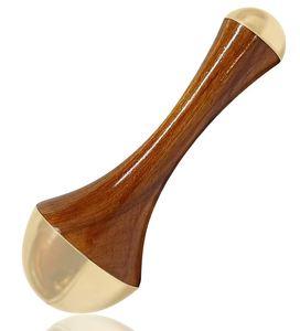 Varitas de masaje ayurvédicas para rostro, pies y cuerpo con bolsa y aceite de Guasha. Fabricante artesanal de alta calidad de varitas Kansa. - Product Image 1