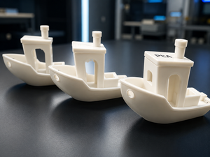 แบบจำลองเรือสีขาวพิมพ์ 3 มิติด้วย PLA ขนาดจำลองตามสเกล ความแม่นยำ 0.1-0.3 มม. ผิวเรียบ 10-25 มม. สำหรับงานออกแบบต้นแบบ - Product Image 1