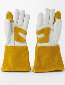 Guantes de Seguridad de Cuero Vacuno de Primera Calidad, Grado AB, Resistentes, Anti-Corte, Antideslizantes, Sin Látex, para Jardinería - Product Image 5