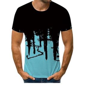 Camisetas estampadas de manga corta Unisex 100% poliéster con logotipo personalizado para hombre, Camisetas estampadas de diseño personalizado de alta calidad para hombre - Product Image 1