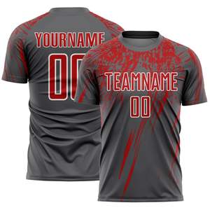 Ensemble d'uniformes de football personnalisables, imprimés, à manches courtes, respirants et à séchage rapide - Product Image 2