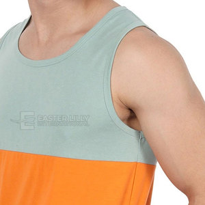 Men's Basic Sleeveless Cotton Tank <b>Top</b> Comfortable Lightweight Summer Gym Workout Casual Vest Wholesale Supplier - Product Image 5