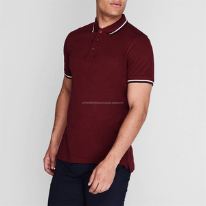 Camiseta Polo de Algodón Personalizada con Logotipo Bordado, Camiseta Polo de Manga Corta para Hombre, Venta al por Mayor Directa de Fábrica - Product Image 4