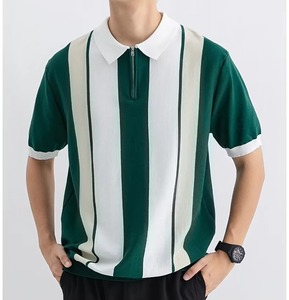 เสื้อโปโลผู้ชายลำลองขายส่ง ขนาดสั่งทำได้ แขนสั้น ระบายอากาศได้ดี คุณภาพสูง ผลิตจากผ้าโพลีเอสเตอร์ผสมฝ้าย - Product Image 4