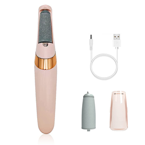 Lime à pieds électrique rechargeable par USB, outil de pédicure en métal, lime à pieds en verre pour éliminer les callosités et les peaux mortes - Product Image 1