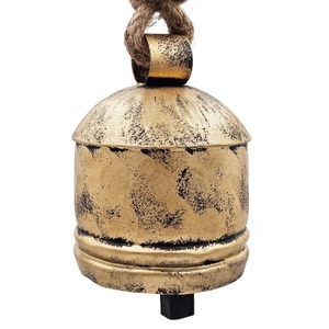Adornos Navideños de Campanas Metálicas Rojas con Colgador de Cuerda, Decoración Tradicional para las Fiestas - Product Image 6