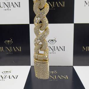 IGI Certified VVS Diamond Hip Hop Style Gold Plated S925 Silver Jewelry Custom baguette Cut Fine Chain & Link Bracelets for <b>Men</b> - Product Image 4