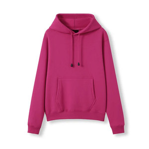 Sudadera con Capucha de Felpa de Algodón Orgánico Grueso para Mujer, con Bolsillo Frontal Tipo Canguro, Sudadera con Capucha para Mujer/Juvenil - Product Image 4