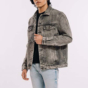 Veste en jean 100 % coton de haute qualité pour homme, style vintage déchiré, coupe ajustée, streetwear, coupe-vent, écologique, hiver - Product Image 5
