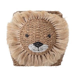 Panier en jonc de mer à motif de tête de lion, fait main, panier de rangement, vente en gros, écologique, fabriqué au Vietnam - Product Image 2