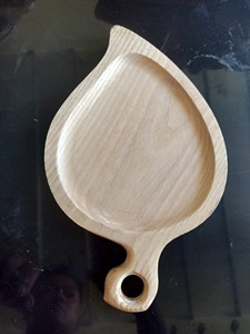 Platos de Fiesta con Diseño Personalizado, Platos Redondos Apilables de Madera, Juego de Platos y Tazones para Comida Occidental de Hotel, Juego de Platos Creativos de Madera de Acacia - Product Image 3