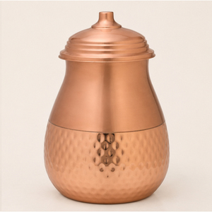 Distributeur d'eau en cuivre pur de qualité supérieure, Matka martelé artisanal avec robinet anti-fuite pour les bienfaits ayurvédiques et la maison - Product Image 3