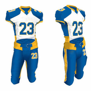 Camiseta de Fútbol Americano Personalizada de los Rams, Gris y Amarilla, Impresión por Sublimación, Poliéster Transpirable, Uniforme para Hombre Adulto - Product Image 3
