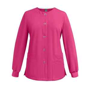 Unisex Casual Long-Sleeved Woven Gradient Cardigan Top <b>Set</b> Nursing Work Clothes Neck Jacket <b>Doctors</b> Breathable Scrub Uniform - Product Image 6