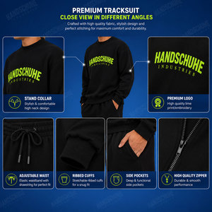 Solid Color Sportswear <b>Men</b> Tracksuits Casual <b>Top</b> Quality Outfit Fashion Elegant Product Daily Use <b>Sweat</b> Suit For <b>Men's</b> - Product Image 5