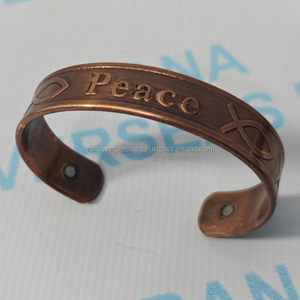 Brazalete Magnético de Cobre Peace, Joyería Terapéutica Hecha a Mano para Mejorar el Sueño, Aliviar el Estrés y Promover la Conexión Entre Mente y Cuerpo - Product Image 6