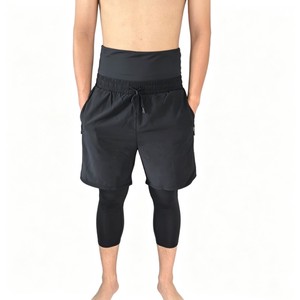 Custom <b>Halal</b> Muslim <b>Men's</b> Adults MMA Awrah Cover <b>Swim</b> <b>Shorts</b> Eco-Friendly Polyester/Cotton Front Logo Beach & Sport Wear - Product Image 1