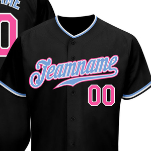 Maillot de baseball personnalisé sublimé OEM 100 % polyester, décontracté, avec boutons sur le devant, nom et numéro d'équipe, design de chemise de sport - Product Image 2