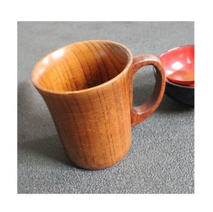 แก้วไม้ธรรมชาติแบบดั้งเดิม งานแฮนด์เมด สไตล์เรียบง่าย สำหรับดื่มกาแฟ ชา ใช้ในครัว ห้องรับประทานอาหาร เป็นที่ต้องการอย่างมาก - Product Image 3