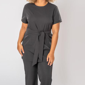 Woman's Spa Salon <b>Tunic</b> Uniform Hair & Beauty Dentist Therapist <b>Work</b> Wear Women's Long Casual Top - Product Image 3