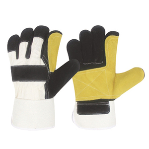 Guantes de Trabajo de Cuero de Primera Calidad, Última Moda en Guantes de Seguridad para Construcción, Protección para Trabajadores, Guantes Clásicos de Cuero Vacuno - Product Image 1