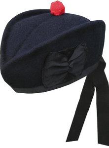 Bonnet Balmoral en laine marron avec bande à carreaux et pompon, unisexe, pour adulte, idéal pour les fêtes d'hiver - Product Image 4