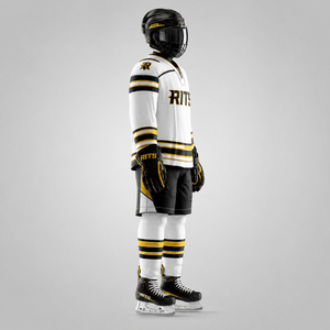 Uniformes de Hockey sobre Hielo de Alta Calidad, Transpirables, 100% Poliéster, Antibacterianos, que Absorben la Humedad, Colores/Logotipos Personalizados, con Cordón Ajustable - Product Image 4