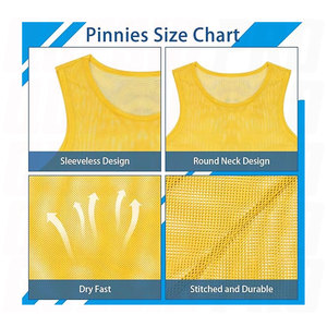 Maillots d'entraînement en mesh pour le football, gilets de match respirants et légers pour les sports d'équipe, football, basketball - Product Image 3