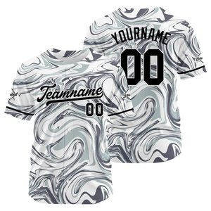 Camiseta de Béisbol Personalizada con Estampado Completo, Unisex, Manga Corta, Transpirable, de Poliéster, con Nombre del Equipo 00, Impresión Digital, Corte Regular, para Adultos - Product Image 2