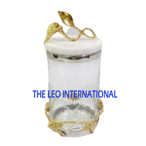 Nouvelle collection d'outils décoratifs de luxe pour herbes et épices, accessoires de cuisine en laiton doré pour la maison et l'hôtel, boîte à épices plaquée or - Product Image 4