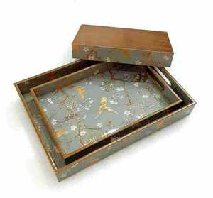 Natural Solid Wood Tray Personalized Logo Serving Platter for Home Decor and <b>Gifts</b> At <b>Cheap</b> Price - Product Image 3