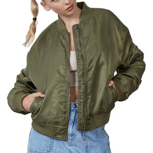 Blouson bomber tendance, coupe confortable avec coutures de qualité et tissu haut de gamme - Product Image 1