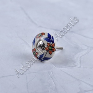 Classic Handpainted <b>Ceramic</b> <b>Knobs</b> for Vintage Furniture and Cabinet Door Handles by Axiom Home Accents - Product Image 5