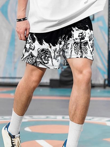 Shorts décontractés personnalisés Eyre Sports Wear, style streetwear cool, avec cordon de serrage, pour l'été - Product Image 4