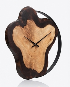 Wooden Tear Drop Art Deco Silent Analog Wall <b>Clock</b> Iron Frame Living Room Decor Handmade High Quality Customised - Product Image 5