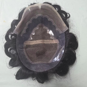 Peluca de Cabello Humano Virgen Taz Hair BD, Estilo Bollywood, Prótesis Capilar Suave de Cabello Indio para Hombres, Toupee Remy - Product Image 1