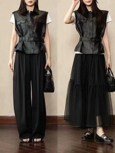 Servicio OEM, Chaleco Impermeable de Cuero Genuino para Mujer en Todas las Tallas, Ropa Exterior de Lona Transpirable de Alta Calidad - Product Image 5