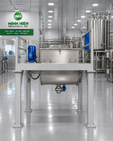 Moteur AC MINH HIEN 11KW 800L 60 tr/min en acier au carbone pour cuve de mélange, mélangeur à ondes sinusoïdales pour produits chimiques, horizontal, Vietnam, 380V, mélange complet