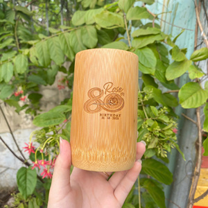 BEST SALE HANDMADE 2025! BAMBOO <b>CUP</b> BAMBOO FIBER <b>CUPS</b> BAMBOO COFFEE <b>CUP</b> LOGO CUSTOMIZED FROM ECO2GO VIET NAM - Product Image 5