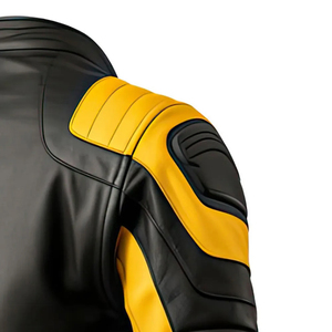 Motorbike <b>Racing</b> <b>Jacket</b> Genuine Leather Motorcycle Protective Riding <b>Jacket</b> with Armor Pads for Men - Product Image 5