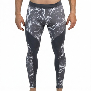 <b>Mens</b> Running Leggings <b>Compression</b> Workout <b>Tights</b> High Stretch Breathable Moisture Wicking Lightweight Gym Fitness Training - Product Image 4