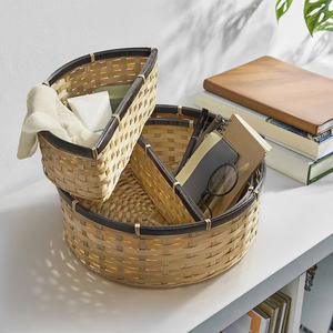 Vietnam Best Price Bamboo Rustic Eco-Friendly Stylish Luxury Design Multi-Purpose Household <b>Storage</b> <b>Baskets</b> - Product Image 5