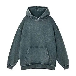 เสื้อฮู้ดดี้ผ้าฝ้าย 100% ทรงโอเวอร์ไซส์ พิมพ์ลาย ยูนิเซ็กส์  แบบครอป  ผ้าฟลีซ 400 GSM  รุ่น Best Acid Wash  สำหรับฤดูหนาว ปี 2026 - Product Image 2
