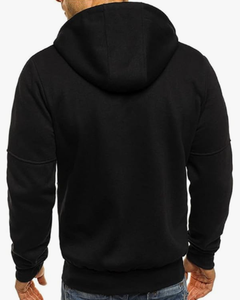 Sudaderas con Capucha para Hombre, Sudaderas Casuales con Bolsillos con Cierre, Sudadera Deportiva con Capucha y Cierre Completo de Manga Larga - Product Image 2