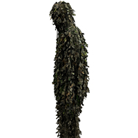Combinaison Ghillie Camouflage Forêt Intégrale pour Sniper, Tenue Tactique Professionnelle pour Hommes, Combinaison Ghillie à Feuilles, Tenues de Sniper