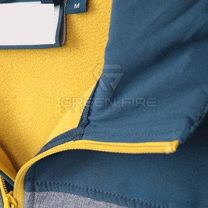 Veste d'hiver softshell pour homme Street Wear avec logo sur le devant - Couleur unie, respirante et coupe-vent, écologique - Product Image 6